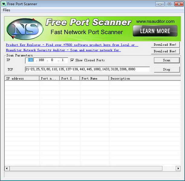 FreePortScanner(端口扫描器工具)