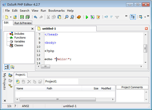 DzSoft PHP Editor