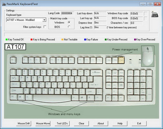 PassMark KeyboardTest(键盘检测软件)