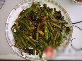 茶树菇干煸豆角