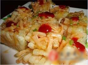 干贝丝浇冬瓜菊