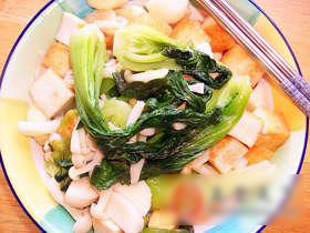 鱼丸鱼豆腐炒时蔬