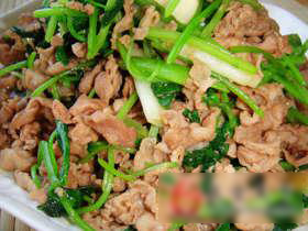 香菜爆炒羊肉