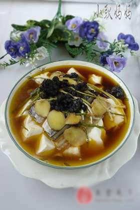 豆豉海鳗蒸豆腐
