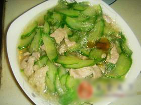 黄瓜肉片汤