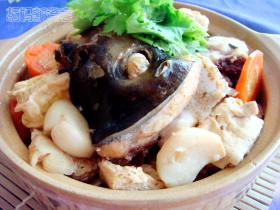 砂锅鱼头冻豆腐煲