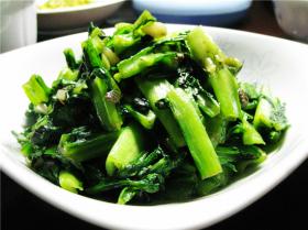 豆豉炒苦麦菜