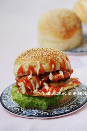 鸡腿汉堡包